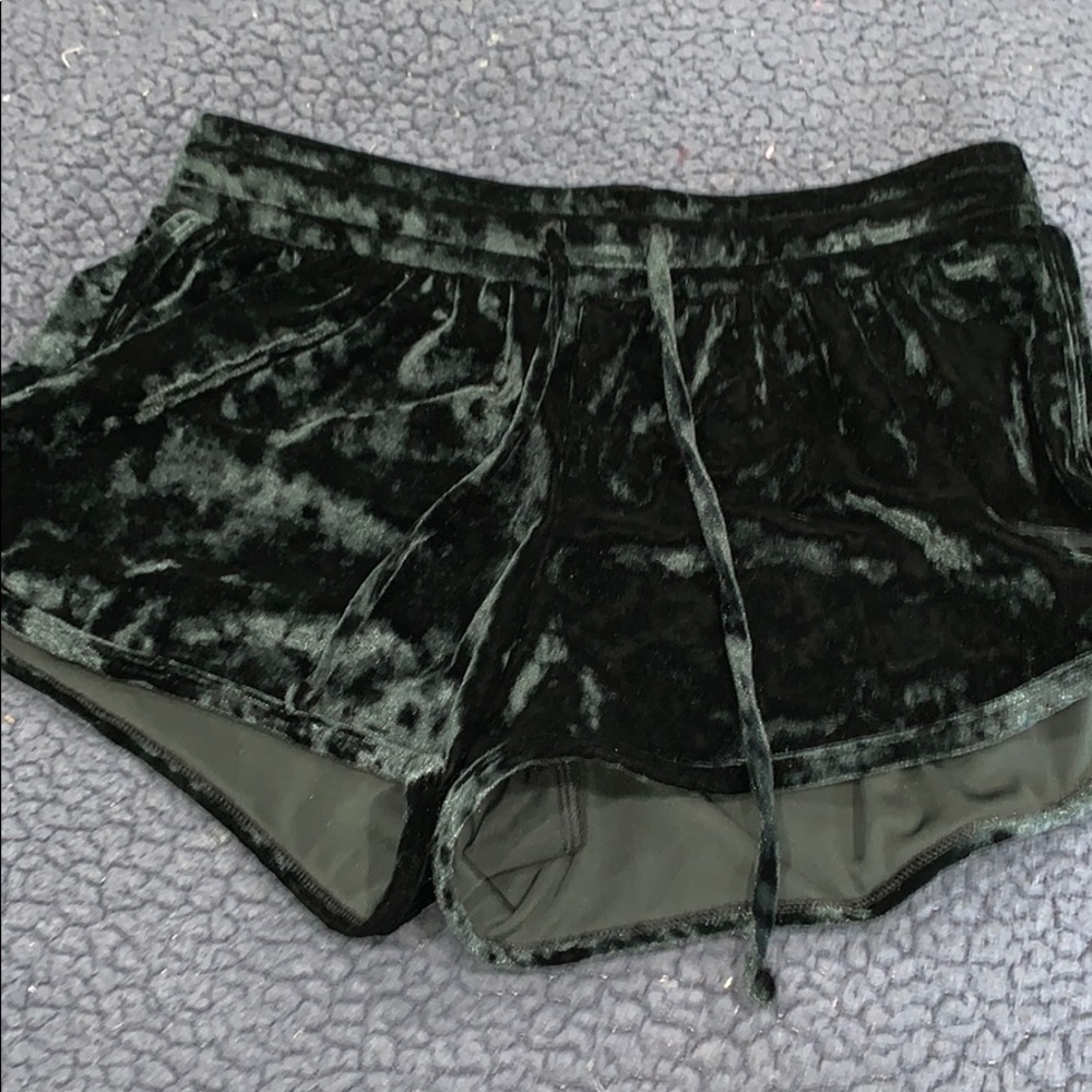 Never worn Velvet black Pink shorts